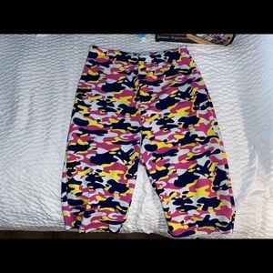 camo high waisted bermuda shorts